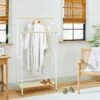 Two-Tier Metal & Wood Garment Rack Cream/Beige - Hearth & Hand™ With Magnolia -Hearth & Hand With Magnolia Shop GUEST 966b3bad 6360 4f3b 94b0 d8f409d3ca9c