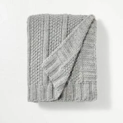 Chunky Textured Knit Throw Blanket - Hearth & Hand™ With Magnolia -Hearth & Hand With Magnolia Shop GUEST 967ad06b d7d1 4d74 abd1 aecc023f20eb