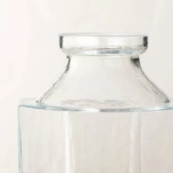 Octagonal Clear Glass Bottle Vase - Hearth & Hand™ With Magnolia -Hearth & Hand With Magnolia Shop GUEST 99423c65 7cc3 45d1 a0be 06e5f32a1a79