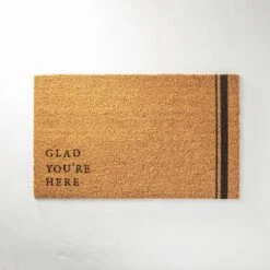 Glad You're Here Coir Doormat Tan/Black - Hearth & Hand™ With Magnolia 8 Glad You're Here Coir Doormat Tan/Black - Hearth & Hand™ With Magnolia -Hearth & Hand With Magnolia Shop GUEST 9d97dd76 0e01 4045 8d97 41d7d05c60bb