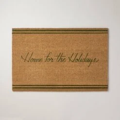 Home For The Holidays Coir Christmas Doormat Tan/Evergreen - Hearth & Hand™ With Magnolia -Hearth & Hand With Magnolia Shop GUEST 9e509adc f297 45c1 9bfc 1446110a5518
