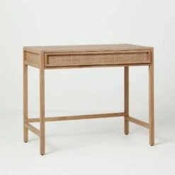 Wood & Cane Transitional Writing Desk - Hearth & Hand™ With Magnolia -Hearth & Hand With Magnolia Shop GUEST 9f171552 9800 4052 8e19 8f68524075d5