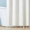 Clip Stitch Knotted Fringe Woven Shower Curtain Sour Cream - Hearth & Hand™ With Magnolia -Hearth & Hand With Magnolia Shop GUEST a21bef8f dc0f 4ce9 b31a 232355959298