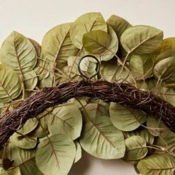 24" Faux Fall Leaf Wreath - Hearth & Hand™ With Magnolia -Hearth & Hand With Magnolia Shop GUEST a26e451f 463e 4999 af5d fe05e515e3f6