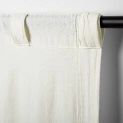 Tonal Texture Curtain Panel Sour Cream - Hearth & Hand™ With Magnolia -Hearth & Hand With Magnolia Shop GUEST a3759400 9398 4b46 97a0 2fba23657e88