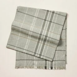 Textured Fall Plaid Woven Table Runner Sage Green - Hearth & Hand™ With Magnolia -Hearth & Hand With Magnolia Shop GUEST a3a57c62 498d 408a 9c9a de3a025d8d7d