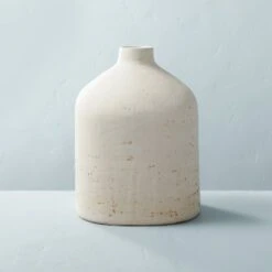 Distressed Ceramic Vase Natural White - Hearth & Hand™ With Magnolia -Hearth & Hand With Magnolia Shop GUEST a40300e9 2aea 4cfd ba05 65cb9b152cb9