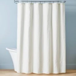 Crinkle Stripe Woven Shower Curtain - Hearth & Hand™ With Magnolia -Hearth & Hand With Magnolia Shop GUEST a4db4300 5a76 4a9f 9868 e69b64040512