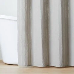 Crinkle Stripe Woven Shower Curtain - Hearth & Hand™ With Magnolia