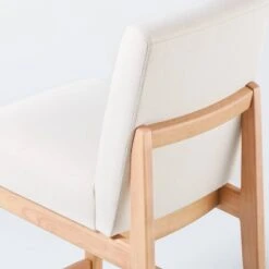 Upholstered Natural Wood Slipper Counter Stool - Hearth & Hand™ With Magnolia -Hearth & Hand With Magnolia Shop GUEST aa366b92 610e 4c17 a181 5d290cbb7917