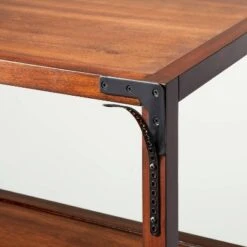 70" 5-Shelf Wood & Cane Transitional Vertical Bookshelf - Brown - Hearth & Hand™ With Magnolia -Hearth & Hand With Magnolia Shop GUEST ae1809fc 7bac 45c5 b57e 363960f40efe