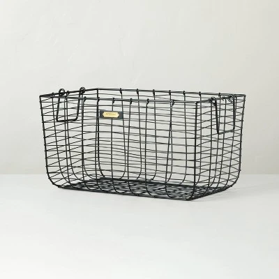 Wire Storage Basket Black - Hearth & Hand With Magnolia 8 Wire Storage Basket Black - Hearth & Hand With Magnolia - Image 6
