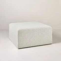 Boucle Upholstered Square Cocktail Ottoman - Hearth & Hand™ With Magnolia -Hearth & Hand With Magnolia Shop GUEST b26d4059 7849 4f8d abd9 4175fb319d21
