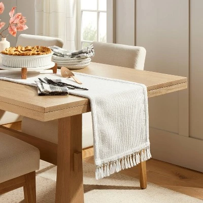 Pebble Textured Woven Table Runner - Hearth & Hand™ With Magnolia 3 Pebble Textured Woven Table Runner - Hearth & Hand™ With Magnolia