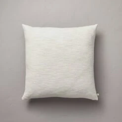 Textured Slub Stripe Square Throw Pillow Cream/Khaki - Hearth & Hand™ With Magnolia -Hearth & Hand With Magnolia Shop GUEST b5f4d342 beb0 441a 9d81 0fb347179daa