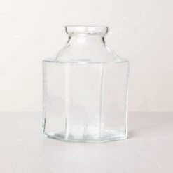Octagonal Clear Glass Bottle Vase - Hearth & Hand™ With Magnolia -Hearth & Hand With Magnolia Shop GUEST b77fda3b 4964 41c9 b258 a7f93f4b99c9