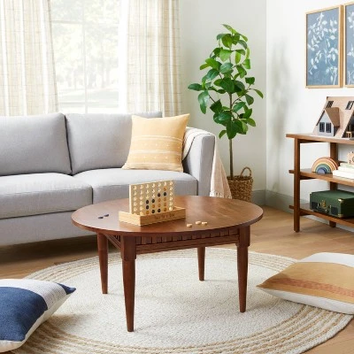 Round 6' Multi Stripe Braided Jute Area Rug Cream/Tan - Hearth & Hand™ With Magnolia 3 Round 6' Multi Stripe Braided Jute Area Rug Cream/Tan - Hearth & Hand™ With Magnolia