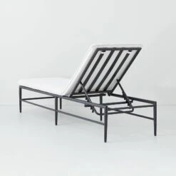 Cushioned Metal Outdoor Chaise Lounge - Cream/Black - Hearth & Hand™ With Magnolia 10 Cushioned Metal Outdoor Chaise Lounge - Cream/Black - Hearth & Hand™ With Magnolia -Hearth & Hand With Magnolia Shop GUEST bfddad82 e4f9 45a1 ad02 819aafd1796c