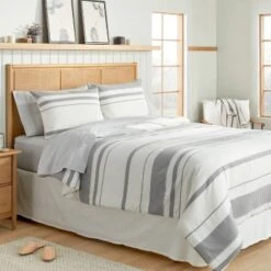 Herringbone Stripe Comforter & Sham Set Sour Cream/Railroad Gray 8 Herringbone Stripe Comforter & Sham Set Sour Cream/Railroad Gray -Hearth & Hand With Magnolia Shop GUEST c1de9510 0cb1 4d6a 8f79 c0da648367c9