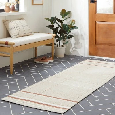 Scatter Stripe Rug Cream/Brown - Hearth & Hand™ With Magnolia 3 Scatter Stripe Rug Cream/Brown - Hearth & Hand™ With Magnolia
