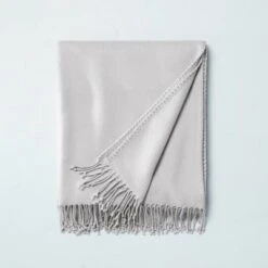 Solid Hemstitch With Fringe Throw Blanket - Hearth & Hand™ With Magnolia -Hearth & Hand With Magnolia Shop GUEST c7974385 e083 4476 bd38 ee9808ba2f04