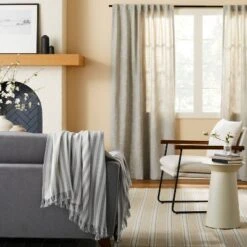 Heathered Slub Curtain Panel - Hearth & Hand™ With Magnolia -Hearth & Hand With Magnolia Shop GUEST ca72eade ce18 40f9 ae83 6ce0e38156bb