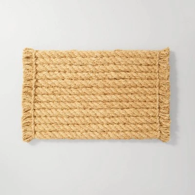 Chunky Twisted Rope Coir Doormat Tan - Hearth & Hand™ With Magnolia 5 Chunky Twisted Rope Coir Doormat Tan - Hearth & Hand™ With Magnolia - Image 3
