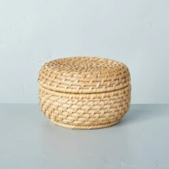Woven Basket With Lid Natural - Hearth & Hand™ With Magnolia -Hearth & Hand With Magnolia Shop GUEST cd13636c be60 427b b7e0 6ad52733400f