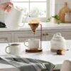 12oz Stoneware Crock Coffee Canister With Scoop Cream/Clay - Hearth & Hand™ With Magnolia -Hearth & Hand With Magnolia Shop GUEST ce14874a 1079 4092 9f0d a2f2848a839a