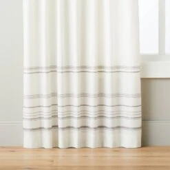 Engineered Hem Stripes Curtain Panel Cream/Gray - Hearth & Hand™ With Magnolia -Hearth & Hand With Magnolia Shop GUEST ce2cfef5 4ffc 4553 9efa 21c03c3714d0