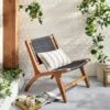 Rope Weave Indoor/Outdoor Wood Accent Chair Black/Brown - Hearth & Hand™ With Magnolia -Hearth & Hand With Magnolia Shop GUEST cf9c5f26 95ff 4b65 b685 cde58e83523f