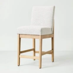 Upholstered Natural Wood Slipper Counter Stool - Hearth & Hand™ With Magnolia -Hearth & Hand With Magnolia Shop GUEST d30288d3 a5a0 4aeb 897e 5c69d670b400