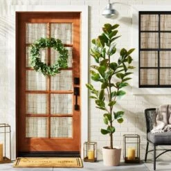 24" Faux Gypsophila Wreath - Hearth & Hand™ With Magnolia