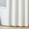Stitched Grid Lines Woven Shower Curtain Cream/Taupe - Hearth & Hand™ With Magnolia -Hearth & Hand With Magnolia Shop GUEST d517de3d bdc9 497b 83b9 db9273463ed9
