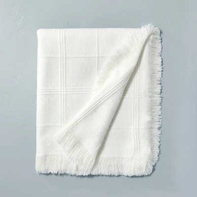 Textured Grid Lines Dobby Throw Blanket - Hearth & Hand™ With Magnolia 8 Textured Grid Lines Dobby Throw Blanket - Hearth & Hand™ With Magnolia - Image 6