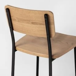 Wood & Steel Bar Stool - Natural/Black - Hearth & Hand™ With Magnolia -Hearth & Hand With Magnolia Shop GUEST dd89e9f1 7a47 4584 b4ec a8a659027411