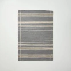Wool Blend Variegated Stripe Area Rug Dark Gray - Hearth & Hand™ With Magnolia -Hearth & Hand With Magnolia Shop GUEST dfeaf7b3 fe91 42d0 a761 a75fb13a64e0