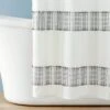 Clipped Jacquard Stripe Shower Curtain Sour Cream/Railroad Gray - Hearth & Hand™ With Magnolia -Hearth & Hand With Magnolia Shop GUEST e3052c43 cb39 4b76 a3f6 be61deb1d65f