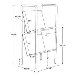 Two-Tier Metal Vinyl Record Storage Rack Black - Hearth & Hand™ With Magnolia 15 Two-Tier Metal Vinyl Record Storage Rack Black - Hearth & Hand™ With Magnolia -Hearth & Hand With Magnolia Shop GUEST e61e656a 2061 4a63 b99c 85e84f0ab94f