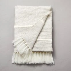 Heathered Stripe Woven Throw Blanket - Hearth & Hand™ With Magnolia -Hearth & Hand With Magnolia Shop GUEST e8ea1114 2902 4a51 958f f35475e1447e