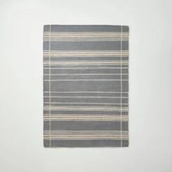 Wool Blend Variegated Stripe Area Rug Dark Gray - Hearth & Hand™ With Magnolia -Hearth & Hand With Magnolia Shop GUEST ed90b234 077e 454c 8d98 a788492a1a64