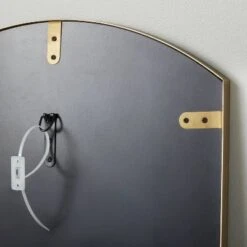 Arched 19"x64" Rectangular Metal Leaning Floor Mirror Brass - Hearth & Hand™ With Magnolia -Hearth & Hand With Magnolia Shop GUEST f28ffd4f e41e 45ca b5e1 063a548aca22