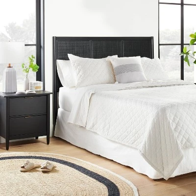 Wood & Cane Panel Headboard - Hearth & Hand™ With Magnolia 3 Wood & Cane Panel Headboard - Hearth & Hand™ With Magnolia