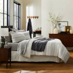 3pc Heathered Stripe Comforter Bedding Set - Hearth & Hand™ With Magnolia 7 3pc Heathered Stripe Comforter Bedding Set - Hearth & Hand™ With Magnolia -Hearth & Hand With Magnolia Shop GUEST f5d6068f c55f 4043 923f e6673cd682bd