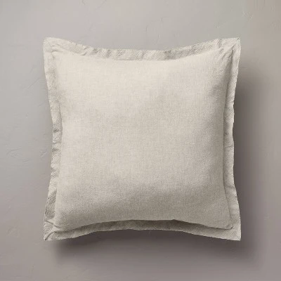26"x26" Linen Blend Euro Bed Pillow - Hearth & Hand™ With Magnolia 7 26"x26" Linen Blend Euro Bed Pillow - Hearth & Hand™ With Magnolia - Image 5