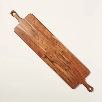 40"x9" Wooden Paddle Serving Board With Handles - Hearth & Hand™ With Magnolia 5 40"x9" Wooden Paddle Serving Board With Handles - Hearth & Hand™ With Magnolia - Image 3